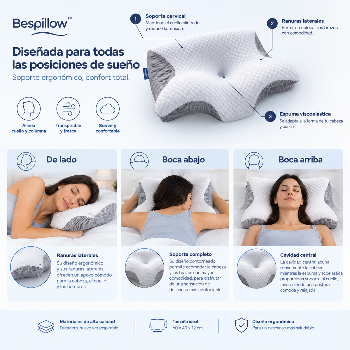 Almohada Cervical Bespillow