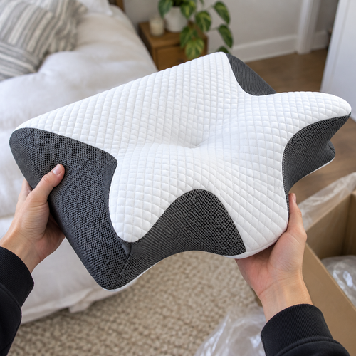 Manos con almohada